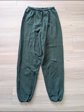 Joah Brown Olive Green Relaxed Jogger Pants